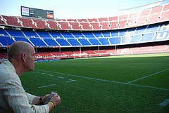 Aan het veld tijdens tour (S. Vink)