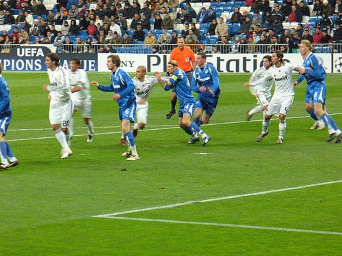 Zicht op het veld (de heer Bil)