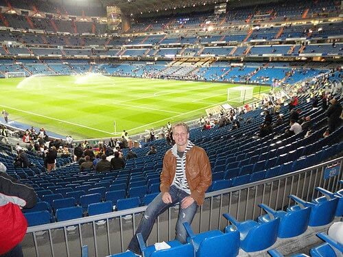 Floris Roos voor de wedstrijd